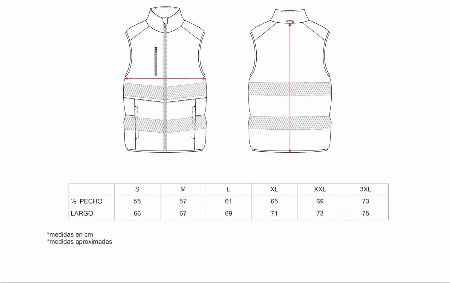 CHALECO REVERSIBLE - FLUOR