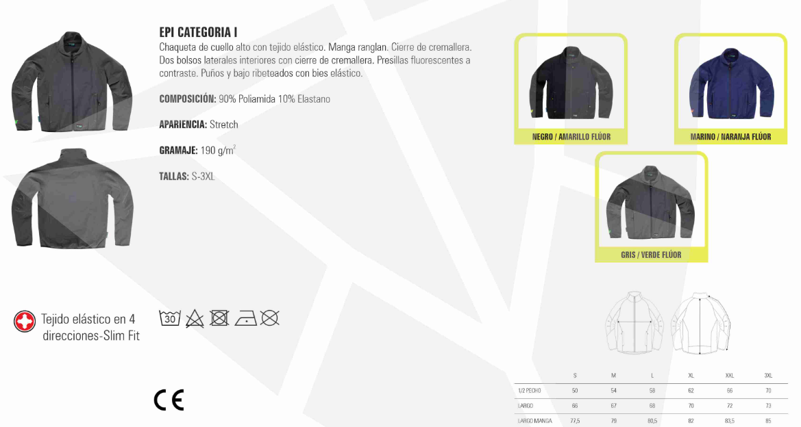 Chaqueta elástica