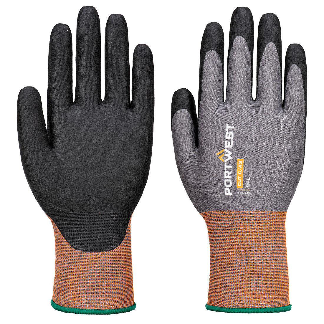 Guante de Nitrilo Ct Cut Gris/Negro