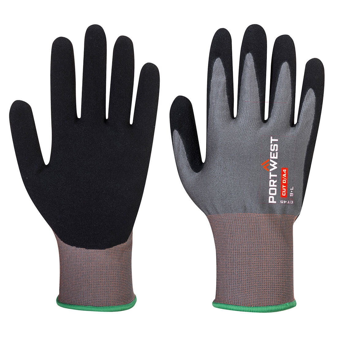 Guantes Nitrilo D Gris/Negro
