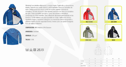 Chaqueta lisa con capucha interior polar