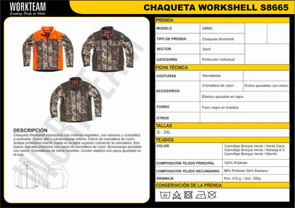CHAQUETA CAMUFLAJE MONTAÑA